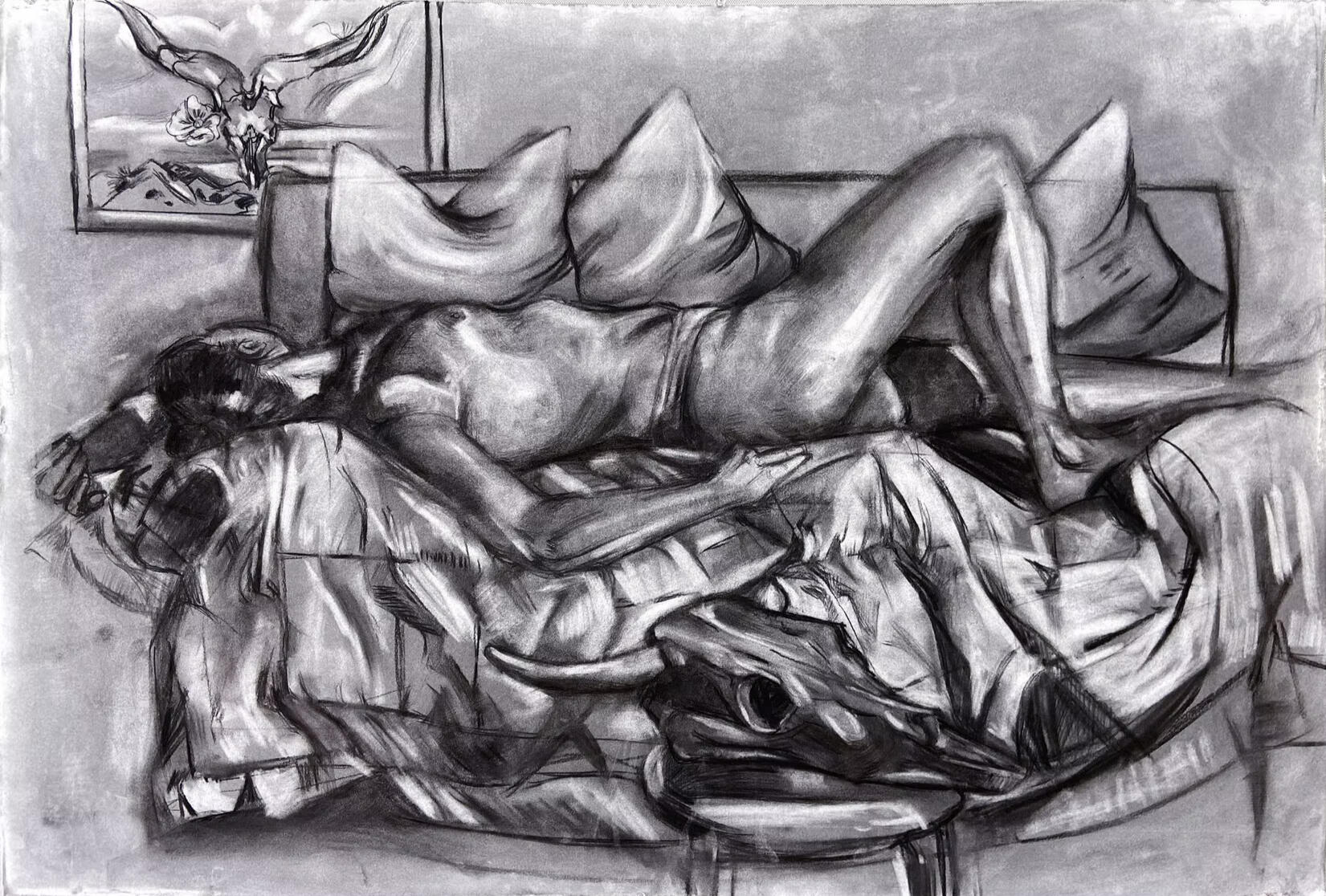 charcoal on paper, 36x48in, 2021